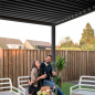 Preview: MIRADOR Pergola Anthrazit 360x360x250cm